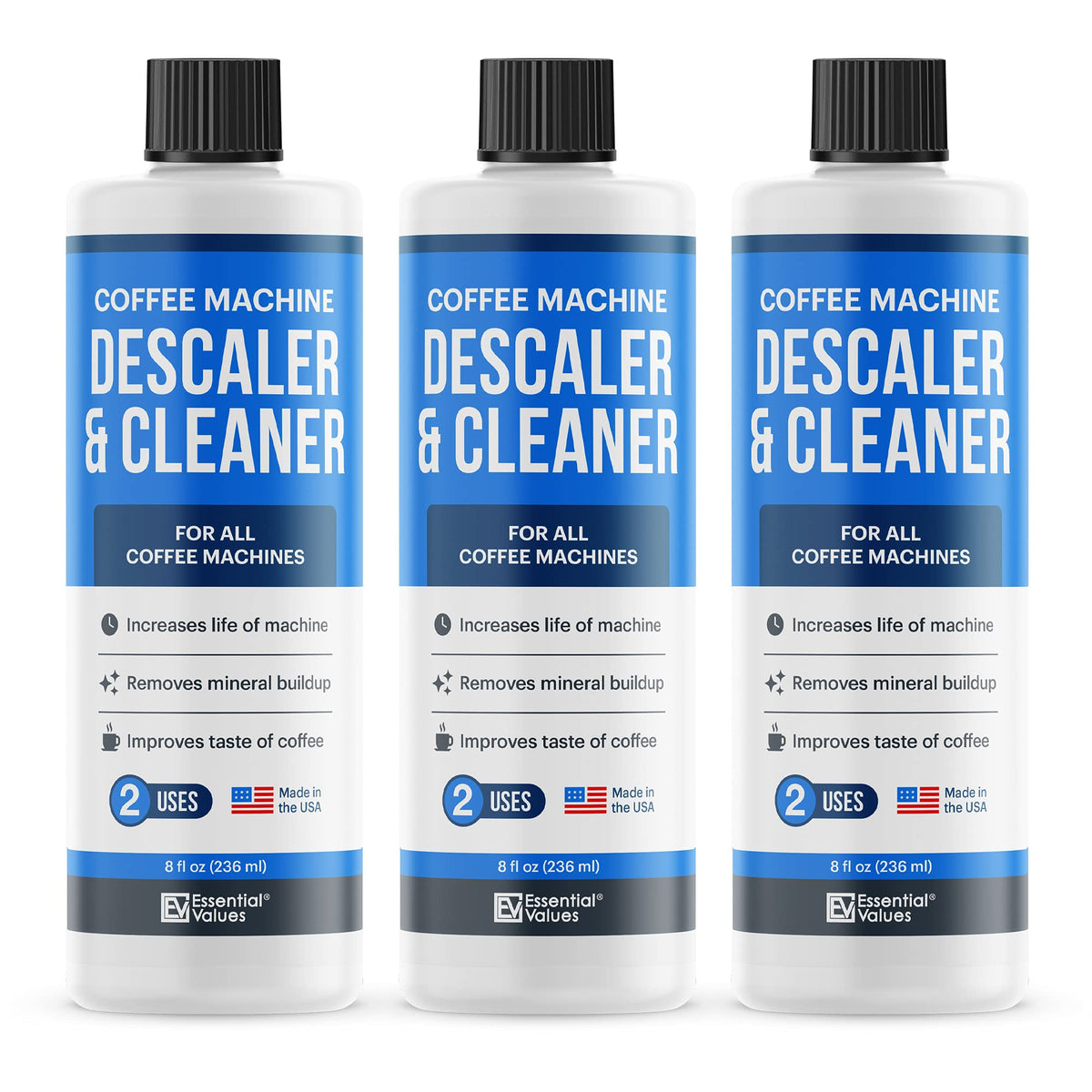 Descaling Solution (6 Uses) Coffee Machine Descaler Cleaner ...