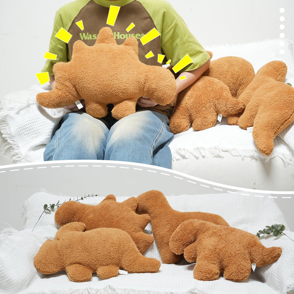 Tvvpgg Dino Nugget Plush,15 In Dino Nugget Pillow Stuffed Toy, Funny Dino Chicken Nuggets Pillow Gifts For Kids Adults Girlfrien