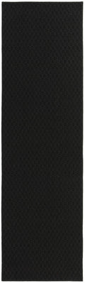 Garland Rug Town Square Black 3 x 8 Stain Resistant Indoor Runner Rug