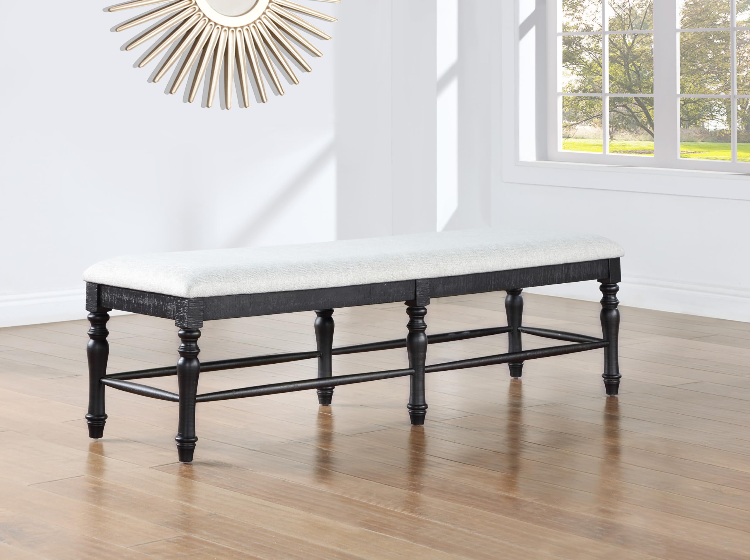 Steve Silver Company Odessa Upholstered Bench - Thumbnail 3