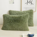 Xege Faux Fur Fluffy Pillow Cases, Plush Shaggy Soft Furry Pillow Shams, Crystal Velvet Fuzzy Pillow Covers, Decorative Pillowca