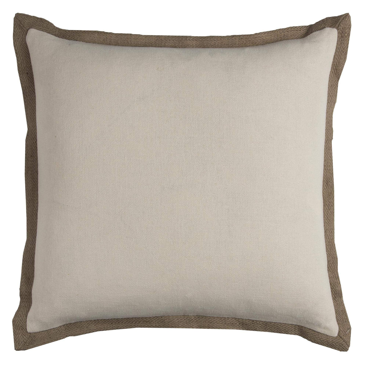 Rizzy Home | T10513 | 22&quot;x22&quot; Neutral/Brown/ Decorative Pillow | Cover Only