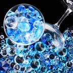 Hicarer 800 Pieces Diamond Decorations Acrylic Diamond Table Scatter Crystals For Table For Vase Fillers Party Table (Gradient B