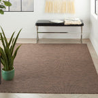 Nourison Positano Indoor/Outdoor Natural 5' X 7' Area Rug, Easy Cleaning, Non Shedding, Bed Room, Living Room, Dining Room, Backyard, Deck, Patio (5X7)