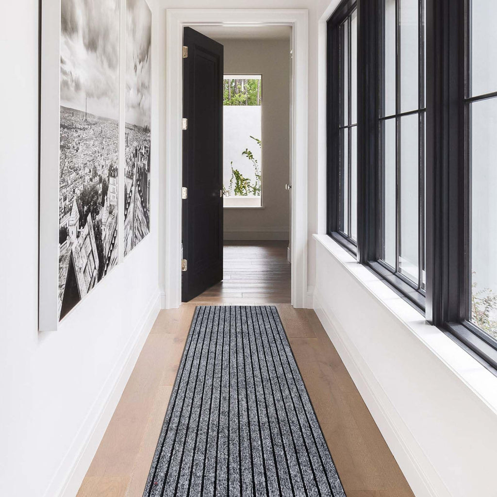 Gotohipi Runner Rug 2'X52'Indoor Outdoor Utility Carpet,Area Rugs With Non Slip Rubber Backing For Hallway Kitchen Entryway Balc