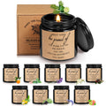 Fumete 10 Pcs Jars Scented Soy Candles 3.5 oz Candles Thank You Gifts for Employee Appreciation Gifts Secretary Coworker Nurse T