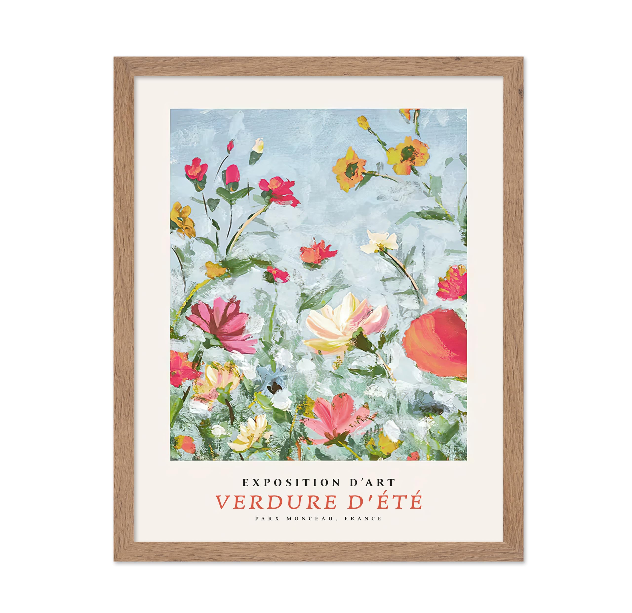 Poster Master Botanical Poster - Watercolor Print - Exposition Dart, Floral, Colorful Flower Field, Beautiful - Gift for Floris