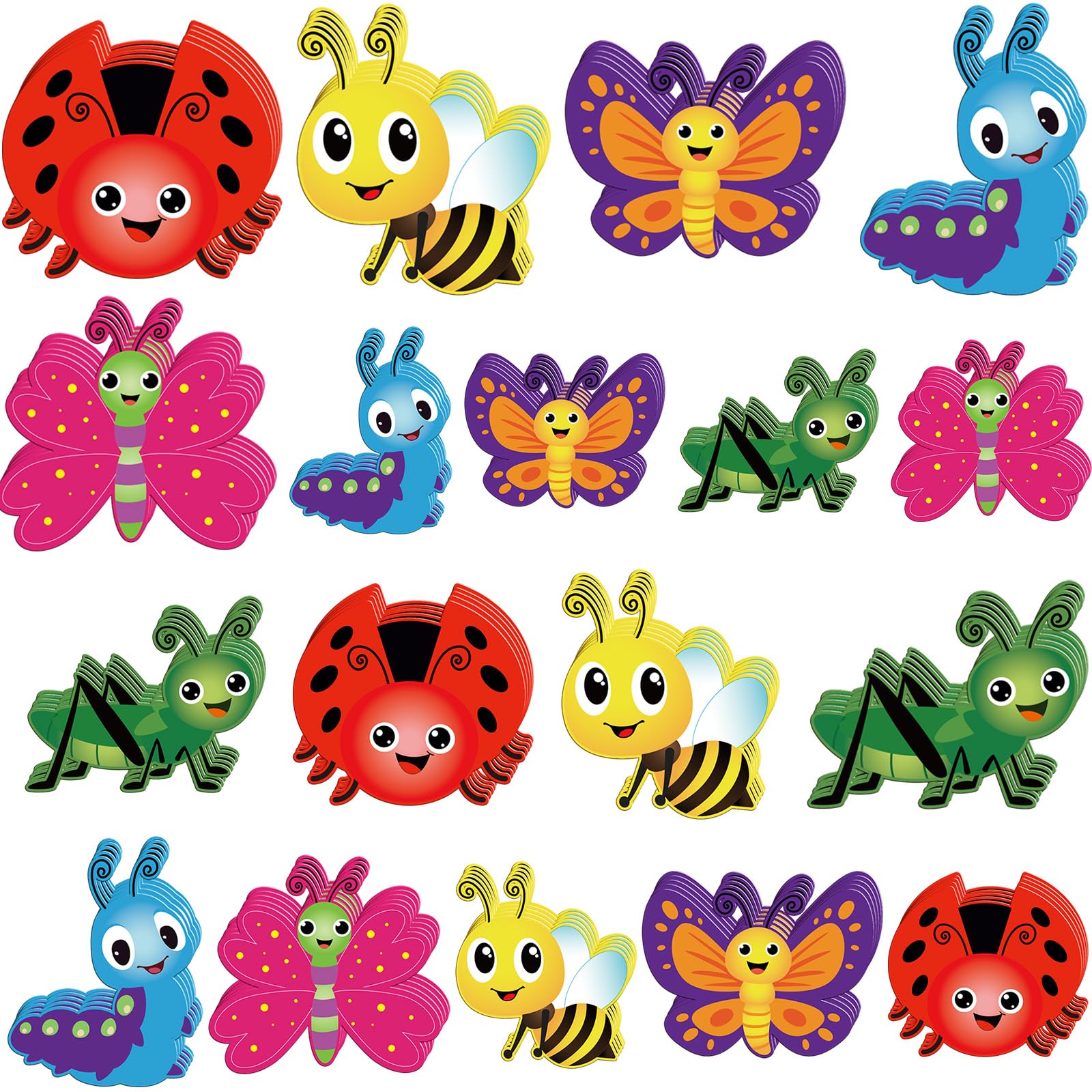 Zonon 90 Pcs Summer Theme Bugs Cutouts Classroom Bulletin Board Decoration For Office Classroom Party Bulletin Board Wall Chalkb