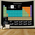 Periodic Table Tapestry, Educational Science Chemistry Chart Tapestries for Teachers, Students, Periodic Table of Elements Wall 