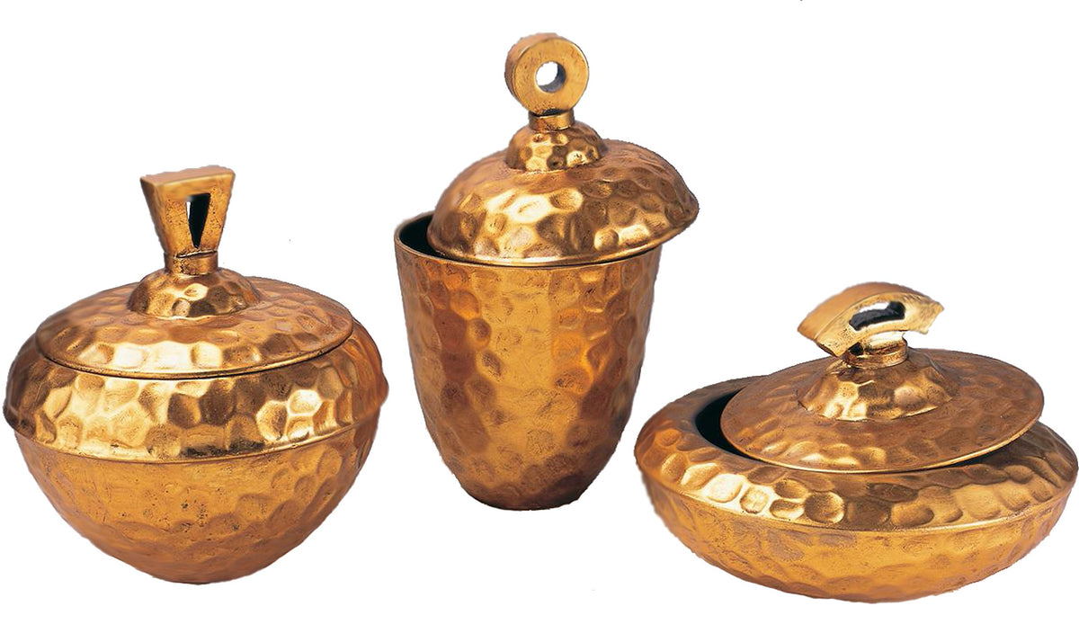 Ok Lighting Golden Trinket Box Set