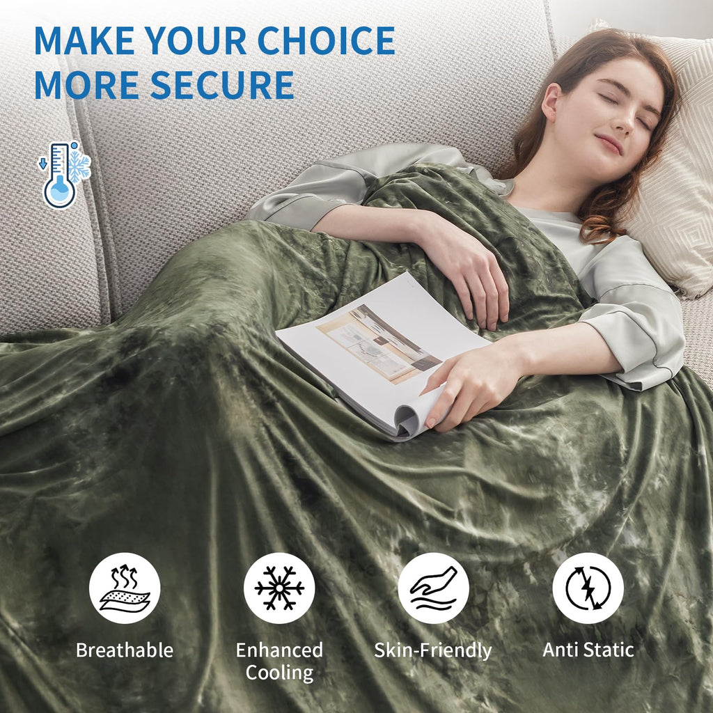 Guohaoi Cooling Throw Blanket Summer Blanket Tie Dye For Hot Sleepers Lightweight Breathable Bed Blanket, Arc-Chill Q-Max >0.5 C