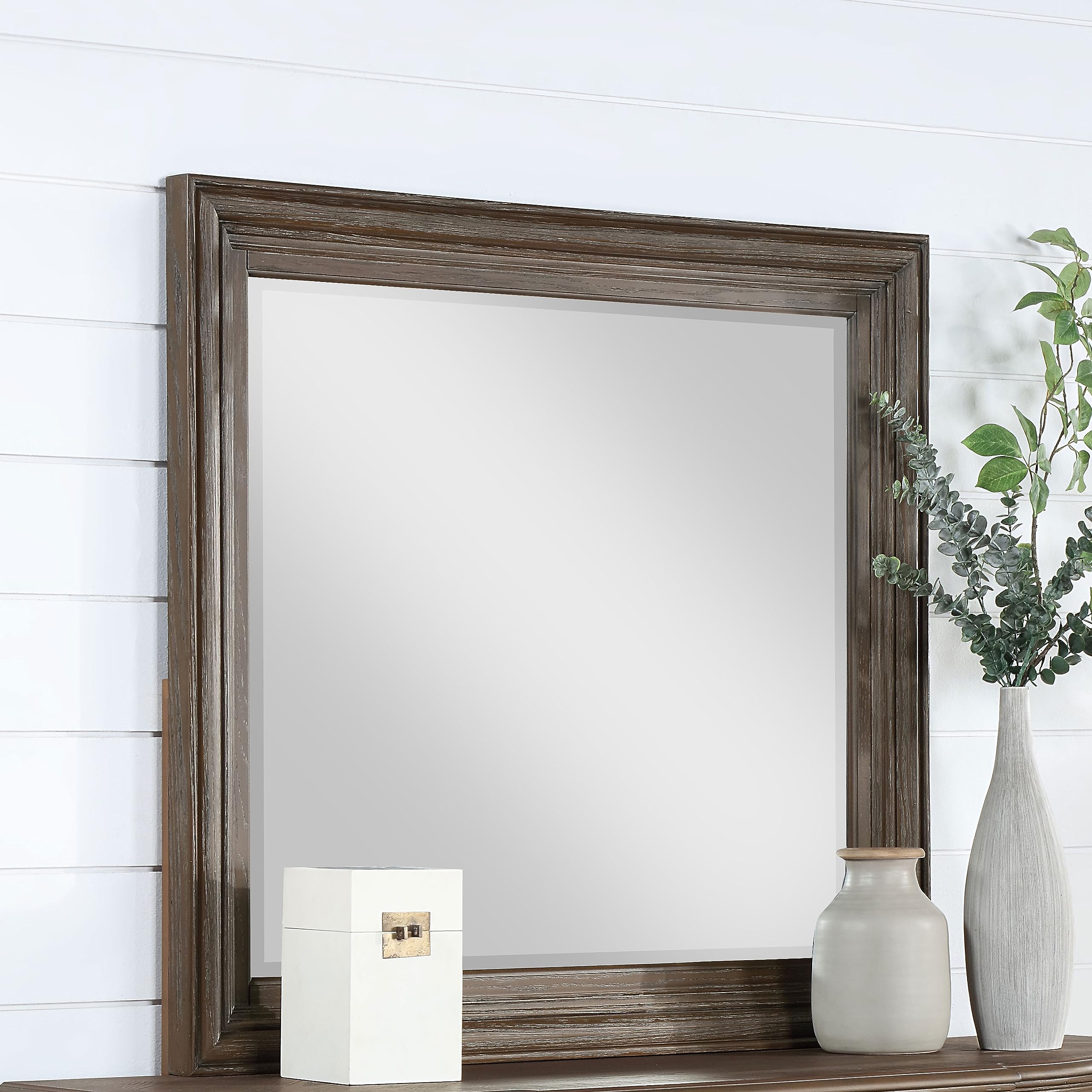 Coaster Home Furnishings Emmett Rectangular Dresser Mirror Walnut