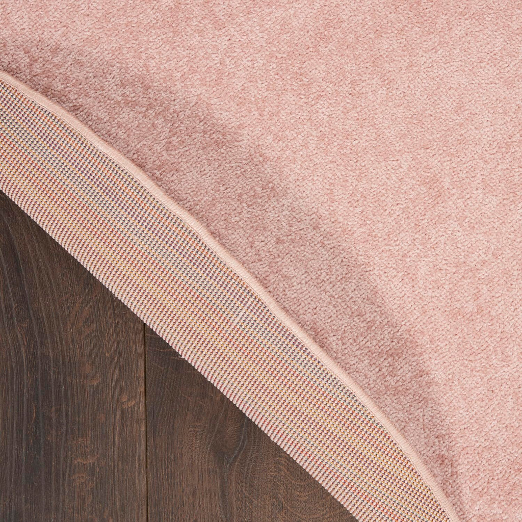 Nourison Essentials Indoor/Outdoor Pink 6' X Round Area -Rug, Easy -Cleaning, Non Shedding, Bed Room, Living Room, Dining Room, Backyard, Deck, Patio (6 Round)