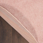 Nourison Essentials Indoor/Outdoor Pink 6' X Round Area -Rug, Easy -Cleaning, Non Shedding, Bed Room, Living Room, Dining Room, Backyard, Deck, Patio (6 Round)