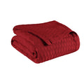Superior Diamond Weave, 100% Cotton Cover For Home Blanket, King, Burgundy