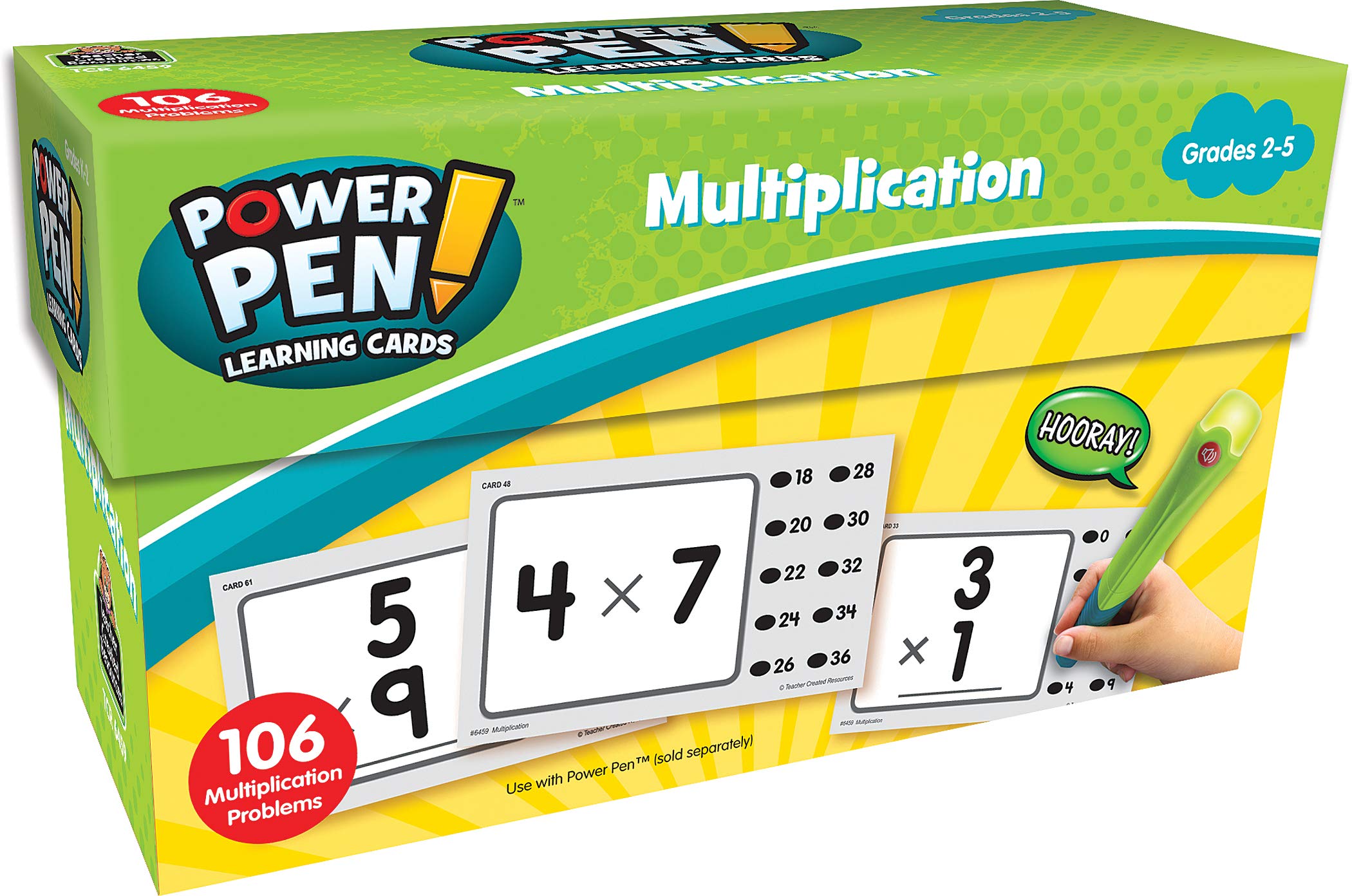 Teacher Created Resources Power Pen Learning Cards: Multiplication (6459) Medium