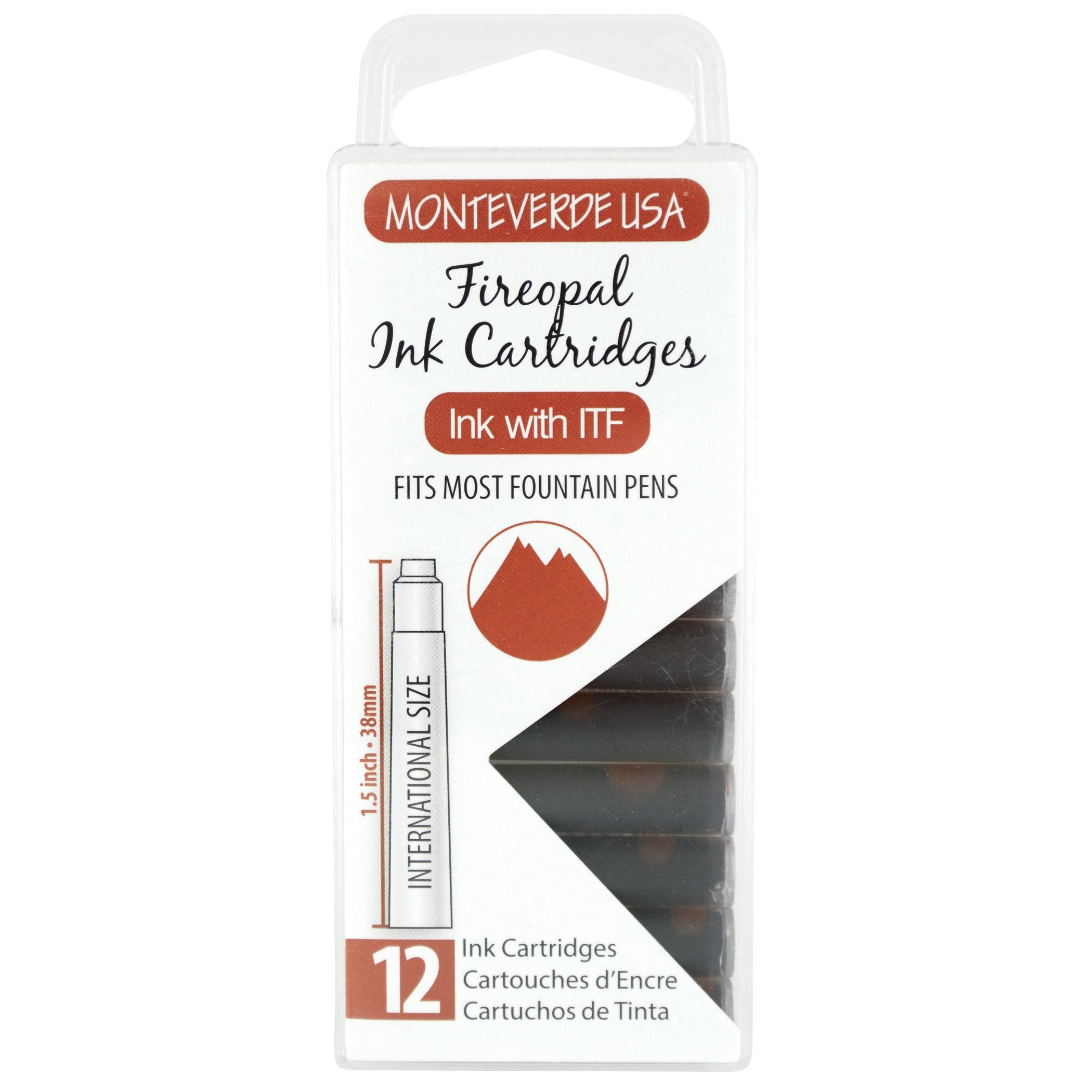 Monteverde Ink Cartridge (Standard Size), Fireopal
