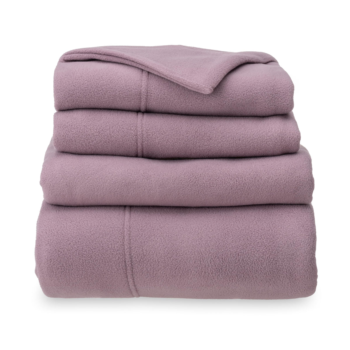 Berkshire Blanket Luxury Soft Microfleece King Sheet Set, Warm And Durable, All Season Sheet (King, Lavender)