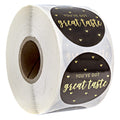 You'Ve Got Great Taste Stickers / 500 Small Business Labels / 1.5' Gold Foil Business Stickers/Poly Mailer Thank You Order Seal