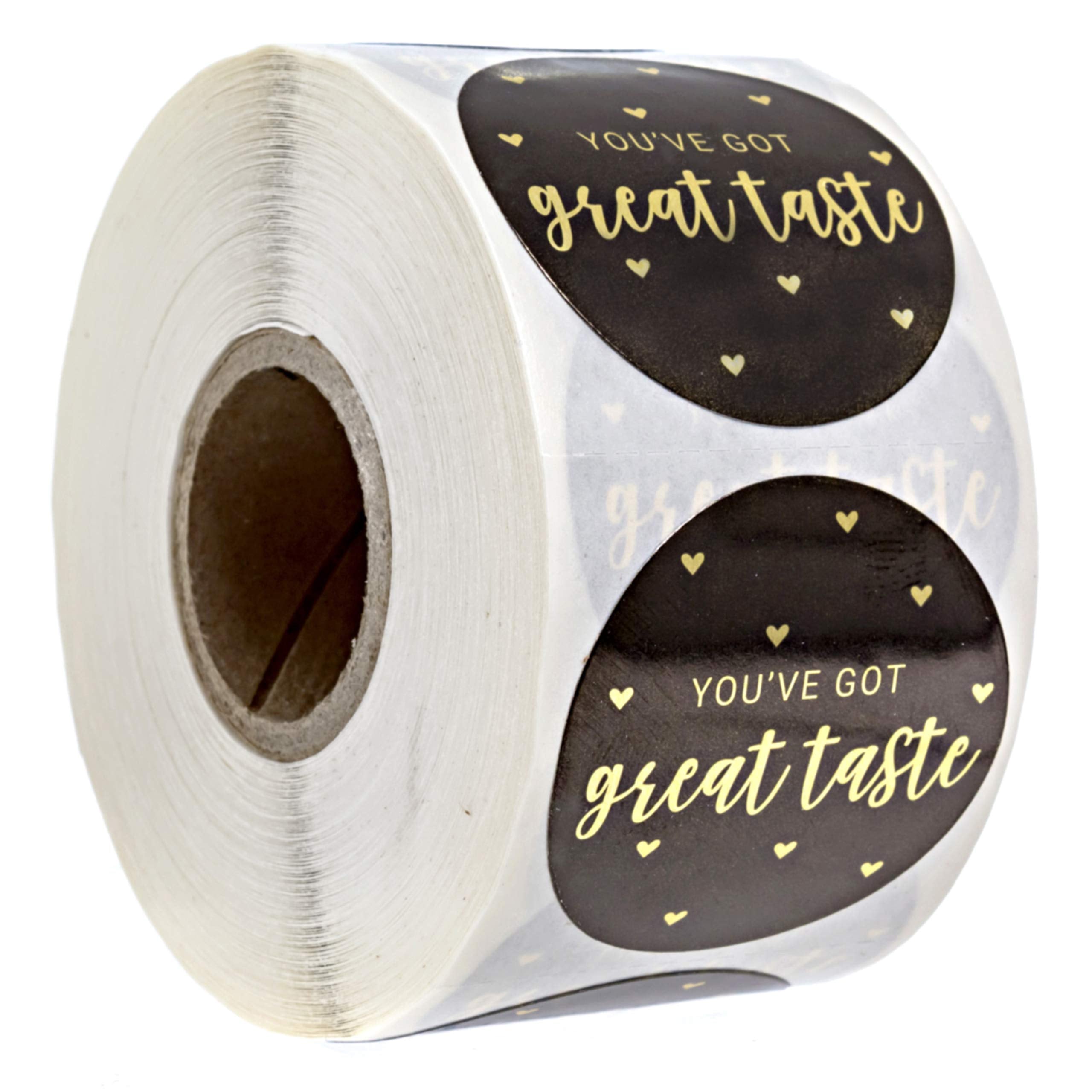 You'Ve Got Great Taste Stickers / 500 Small Business Labels / 1.5' Gold Foil Business Stickers/Poly Mailer Thank You Order Seal