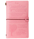 Janarary To My Daughter Gift Leather Journal Notebook From Mom Or Dad, 140 Pages Writing Journal For Girl Birthday, Graduation,