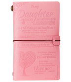 Janarary To My Daughter Gift Leather Journal Notebook From Mom Or Dad, 140 Pages Writing Journal For Girl Birthday, Graduation,