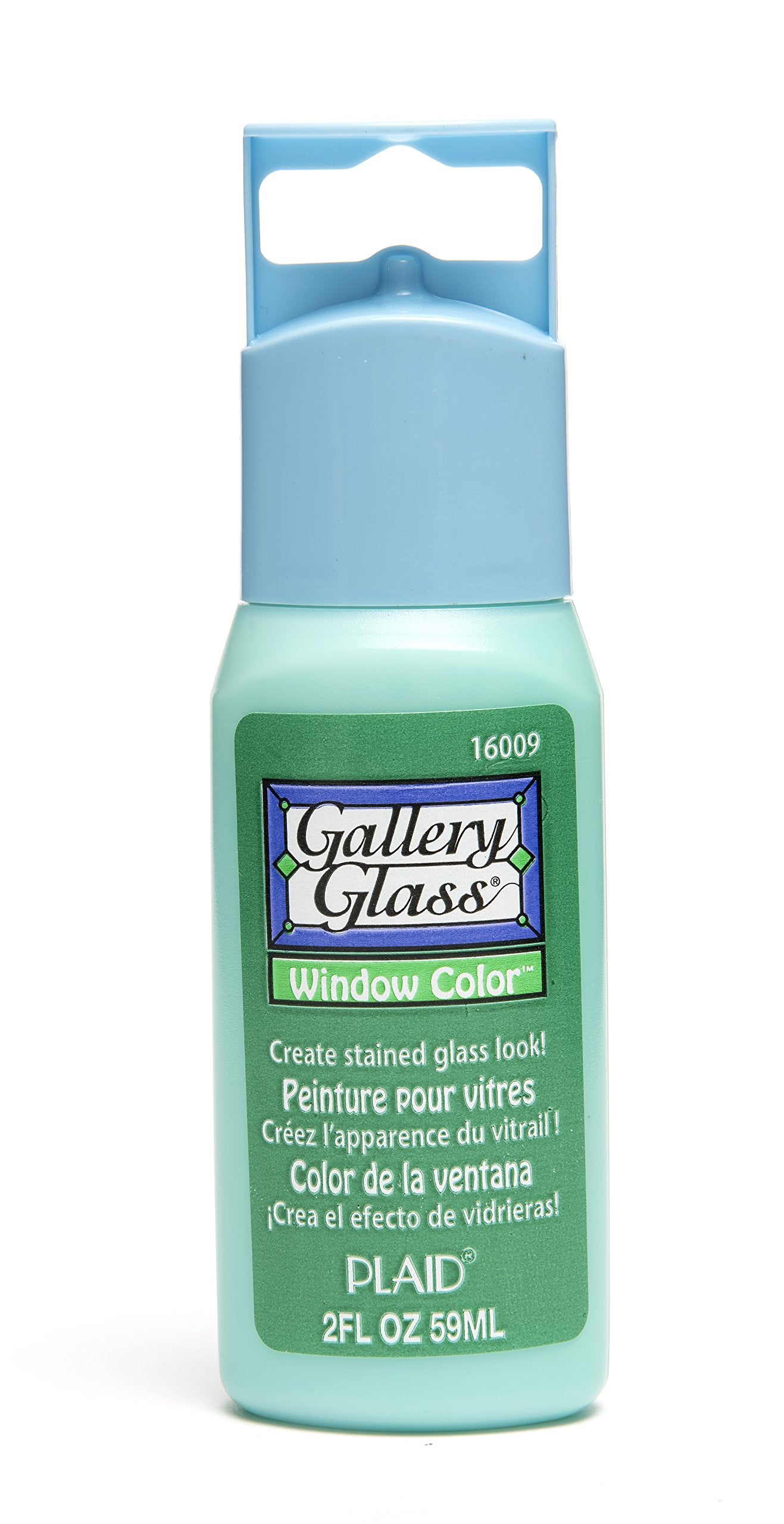 Plaid Gallery Glass Window Color in Assorted Colors (2 oz), 16009, Emerald Green