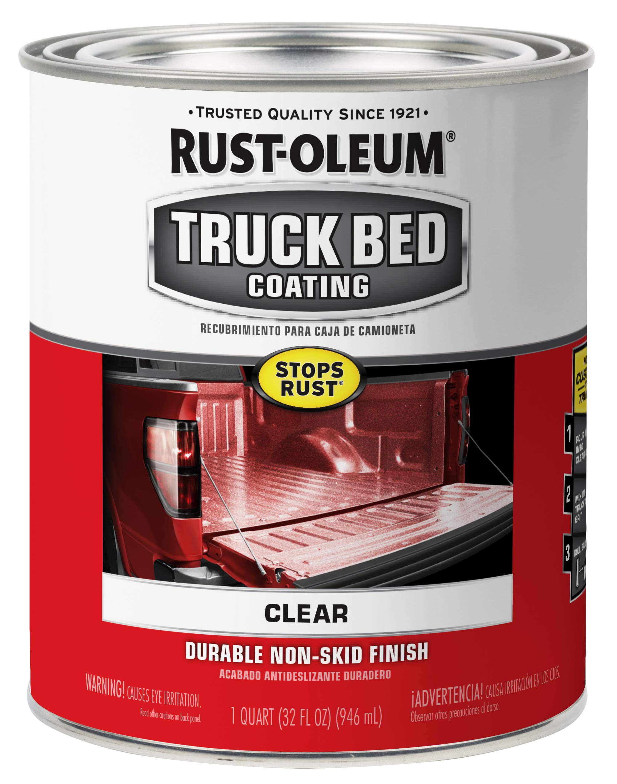 Rust-Oleum 340452 Automotive Truck Bed Coating, 1 Quarts (Pack Of 1), Clear