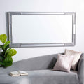 Safavieh Home Collection Lerson 30 x 60-inch Silver Rectangular Decorative Mirror