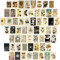 Containlol 60 Pcs Vintage Wall Collage Kit Botanical Illustration Tarot Aesthetic Print Vintage Wall Prints Vintage Cards Photo 