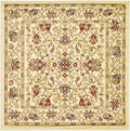 Unique Loom Voyage Collection Traditional Oriental Classic Intricate Design Area Rug, 4 1 x 4 1, Ivory/Tan