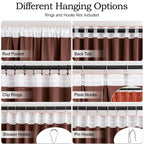Miulee Terracotta Velvet Curtains 96 Inches Long 2 Panels- Pinch Pleated Luxury Rust Burnt Orange Window Curtains For Bedroom Li