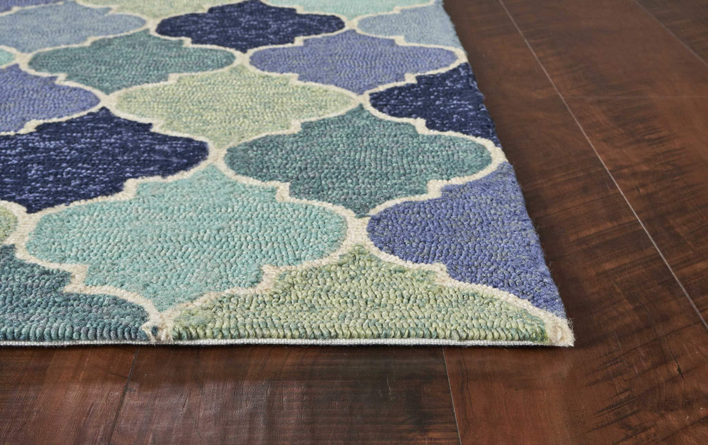 HomeRoots Decor 2' x 3' UV-Treated Polypropelene Blue Area Rug