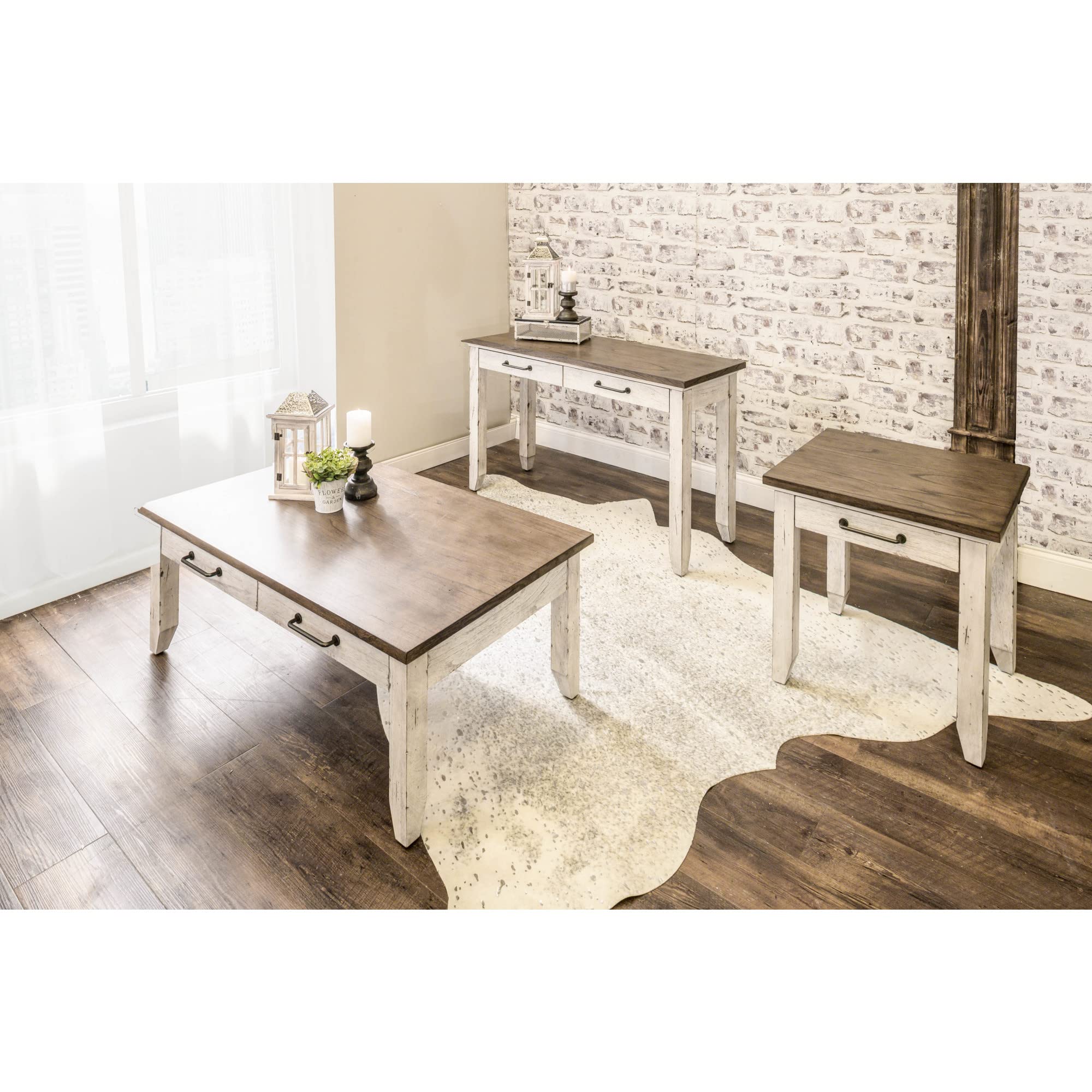 Steve Silver Rustic Farmhouse Sofa Table - Thumbnail 2