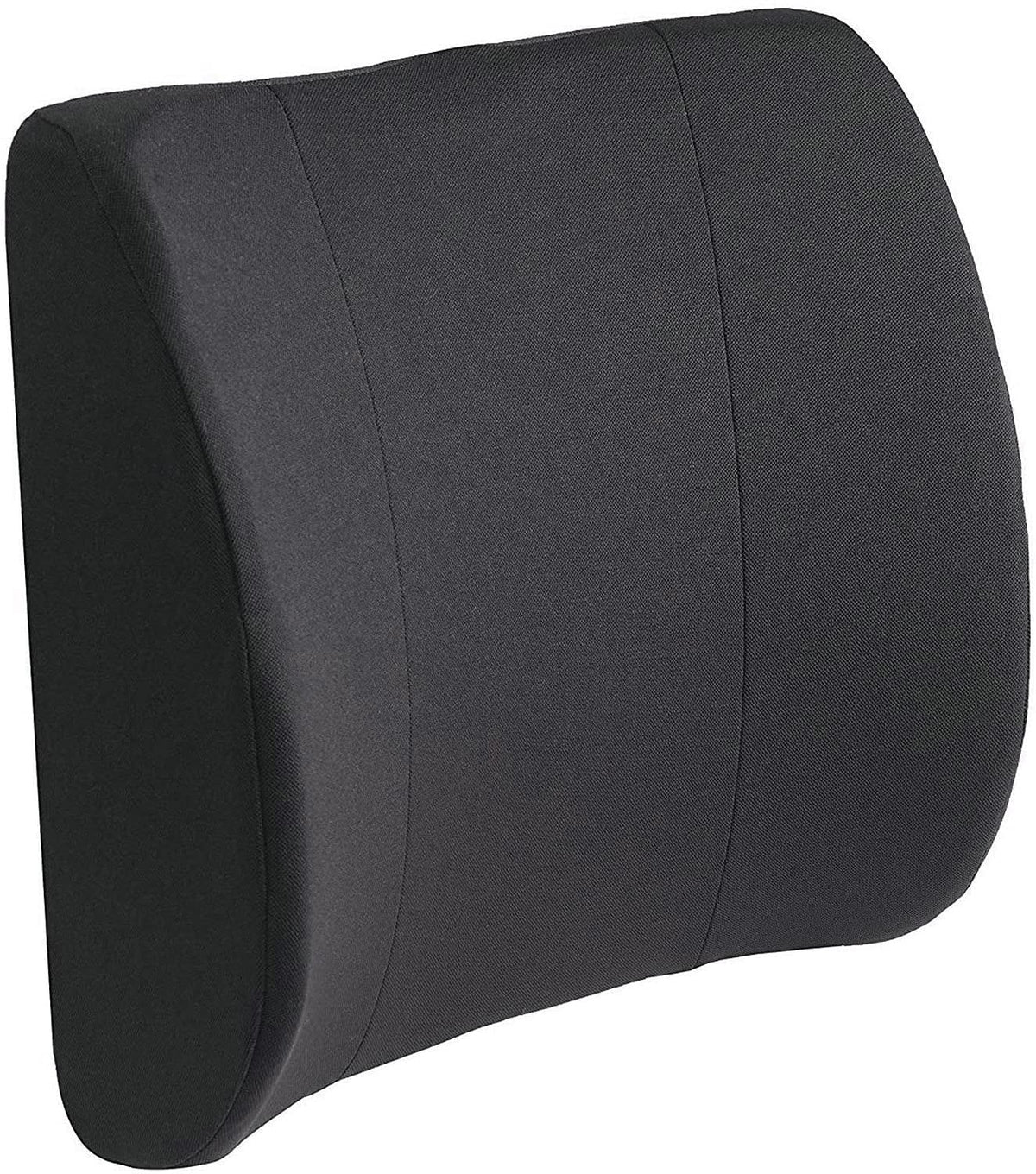 Dmi Memory Foam Lumbar Pillow Support Pillow Back Support Chair Cushion With Strap For Better Posture And Easing Back Pain, Blac