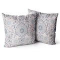 Snycler Boho Throw Pillow Covers 18X18 Inch Set Of 2 Terracotta Rust Blue Colored Throw Pillows Double Sided Boho Home Soft Deco