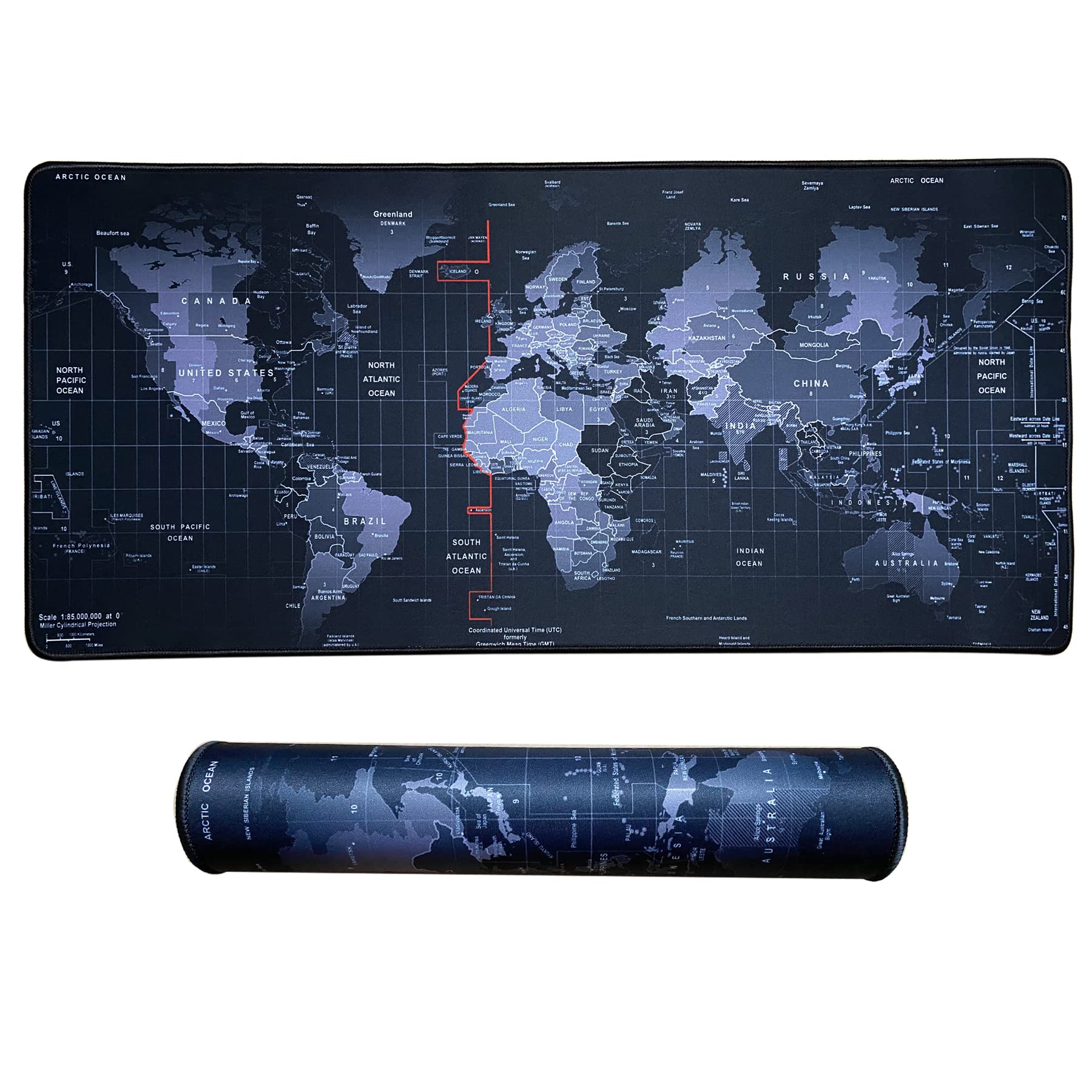 Jahosin Large Gaming Mouse Pad With Stitched Edges,[27.5X11.9In] Extended Mouse Pad With Non-Slip Natural Rubber Base For Gamer/