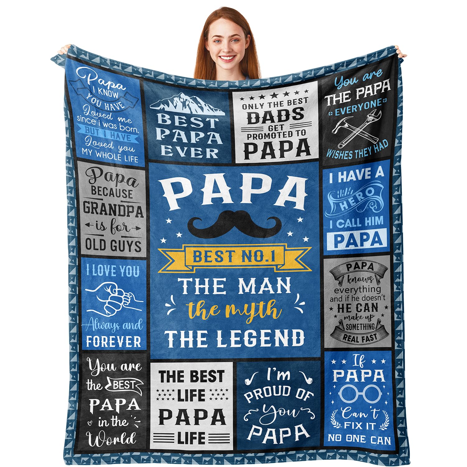 Pubrave Papa Gifts, Papa Fathers Day/Birthday Gift, Papa Gifts From Grandkids/Grandchildren, Fathers Day/Christmas/Birthday Gift