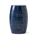 Christopher Knight Home Ruby Outdoor 12 Iron Side Table, Dark Blue