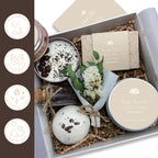 Laurgifts Birthday Gift For Women Coffee Scented Gift Set Box - Candle Gift Basket For Any Coffee Lover, Coworker Gift Idea - Sp