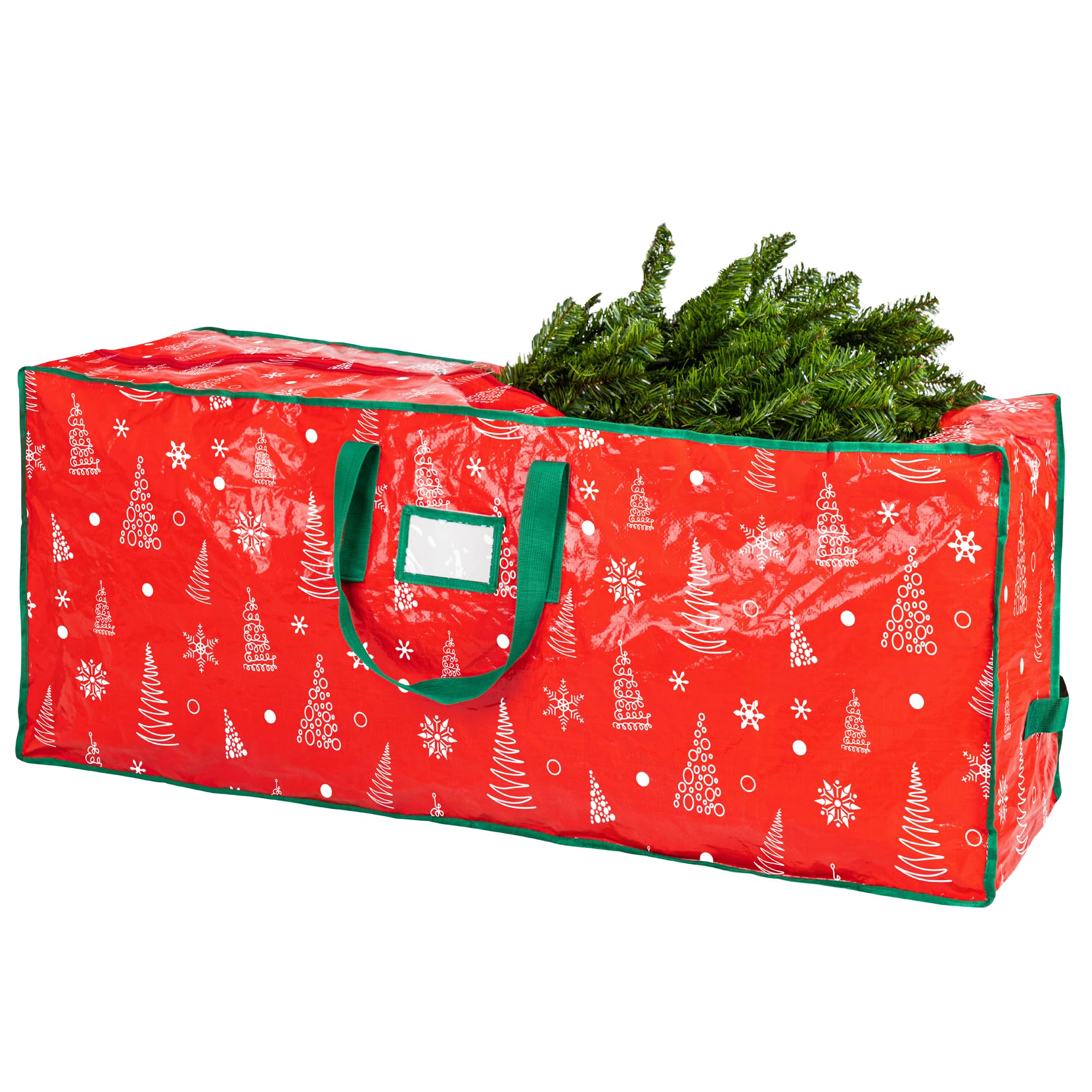 Handy Laundry Christmas Tree Storage Bag - Stores 9 Foot Artificial Xmas Holiday Tree, Durable Waterproof Material, Zippered Bag, Carry Handles. Protects Against Dust, Insects And Moisture.