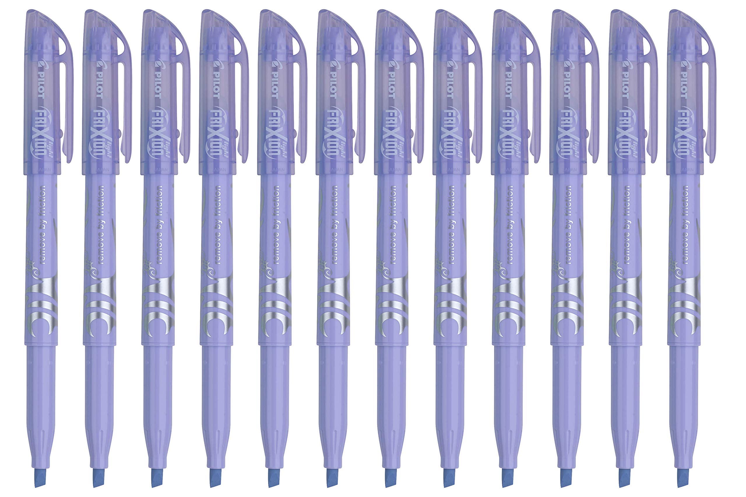 Pilot Frixion Pastel Erasable Highlighter, Chisel Tip, Purple Ink, 12 Count