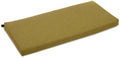 Blazing Needles Outdoor Spun Poly 19-Inch by 42-Inch by 3-1/2-Inch Bench Cushion, Avocado