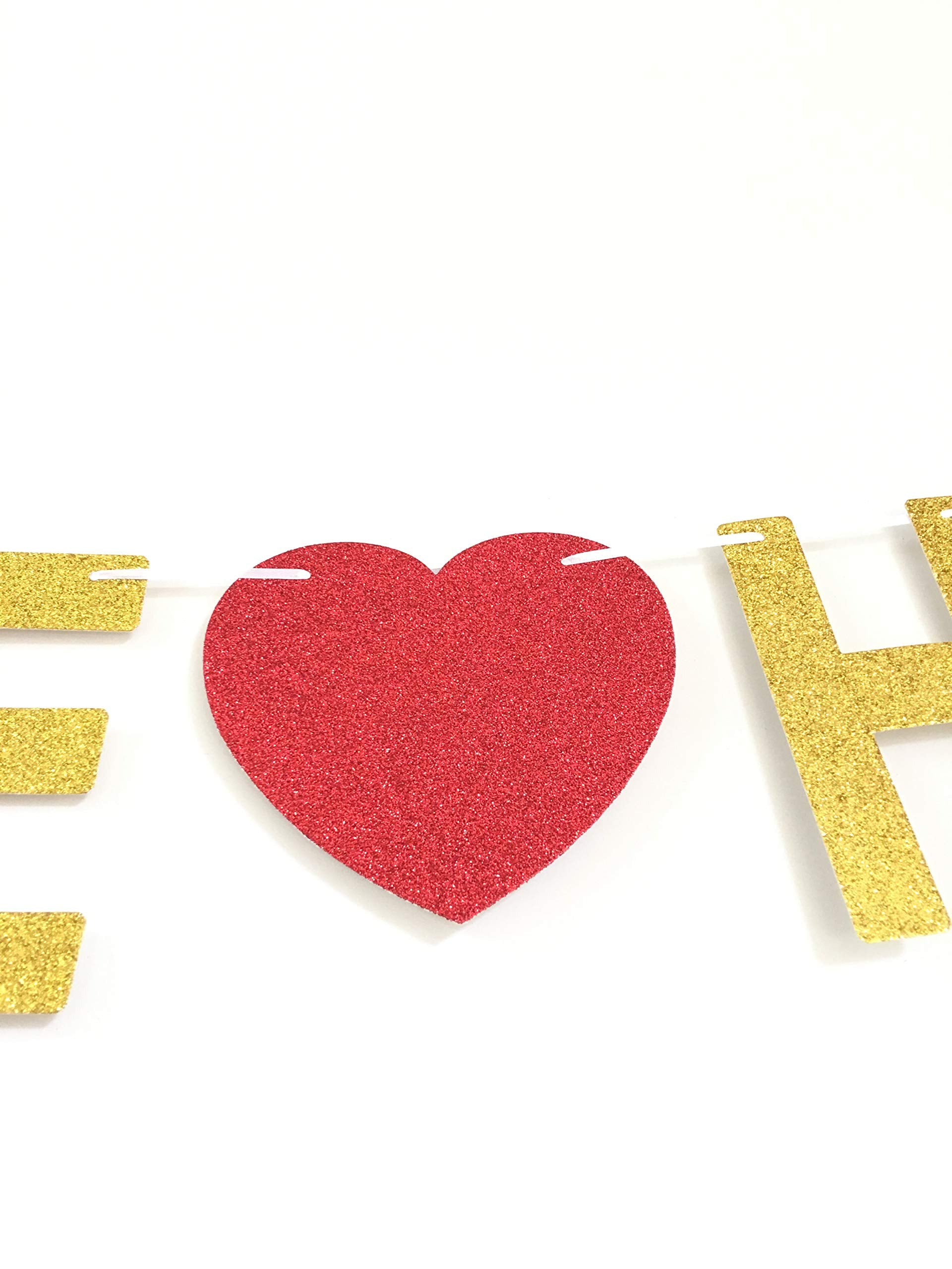 Gzfy Welcome Home Banner Gold Glitter Banner For Home Decoration Family Party Welcome Home Decoration Welcome Home Sign