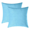 Maple LeafS Velvet Cushion Cover Soft Pillow Covers Set Cushion Case For Sofa Bedroom Livingroom Chair Car (16 X 16, Sky Blue)