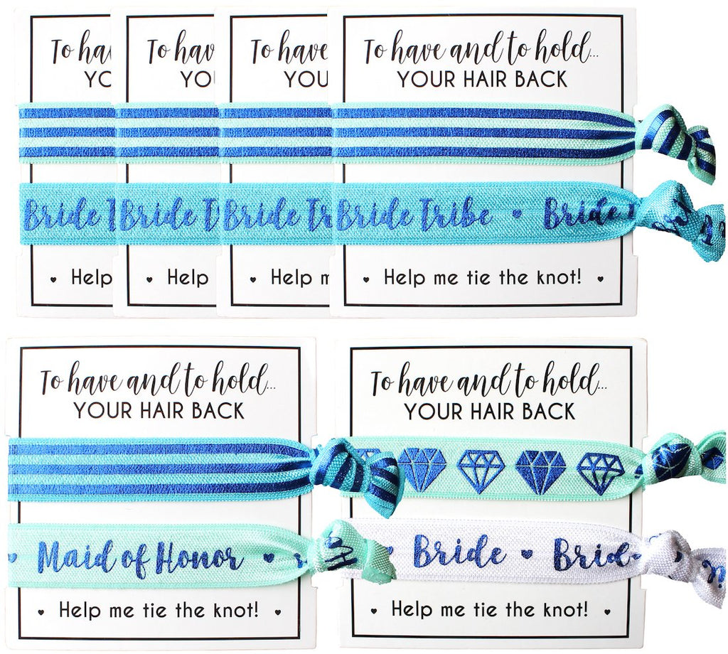 Bride Tribe Hair Tie Cards. to Have and to Hold, Your Hair Back. Help Me Tie The Knot. Bachelorette, Wedding Shower, Party Favor