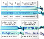Bride Tribe Hair Tie Cards. to Have and to Hold, Your Hair Back. Help Me Tie The Knot. Bachelorette, Wedding Shower, Party Favor