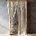 Oihya Boho Macrame Curtain For Wall Decor, Macrame Wall Hanging 40X80