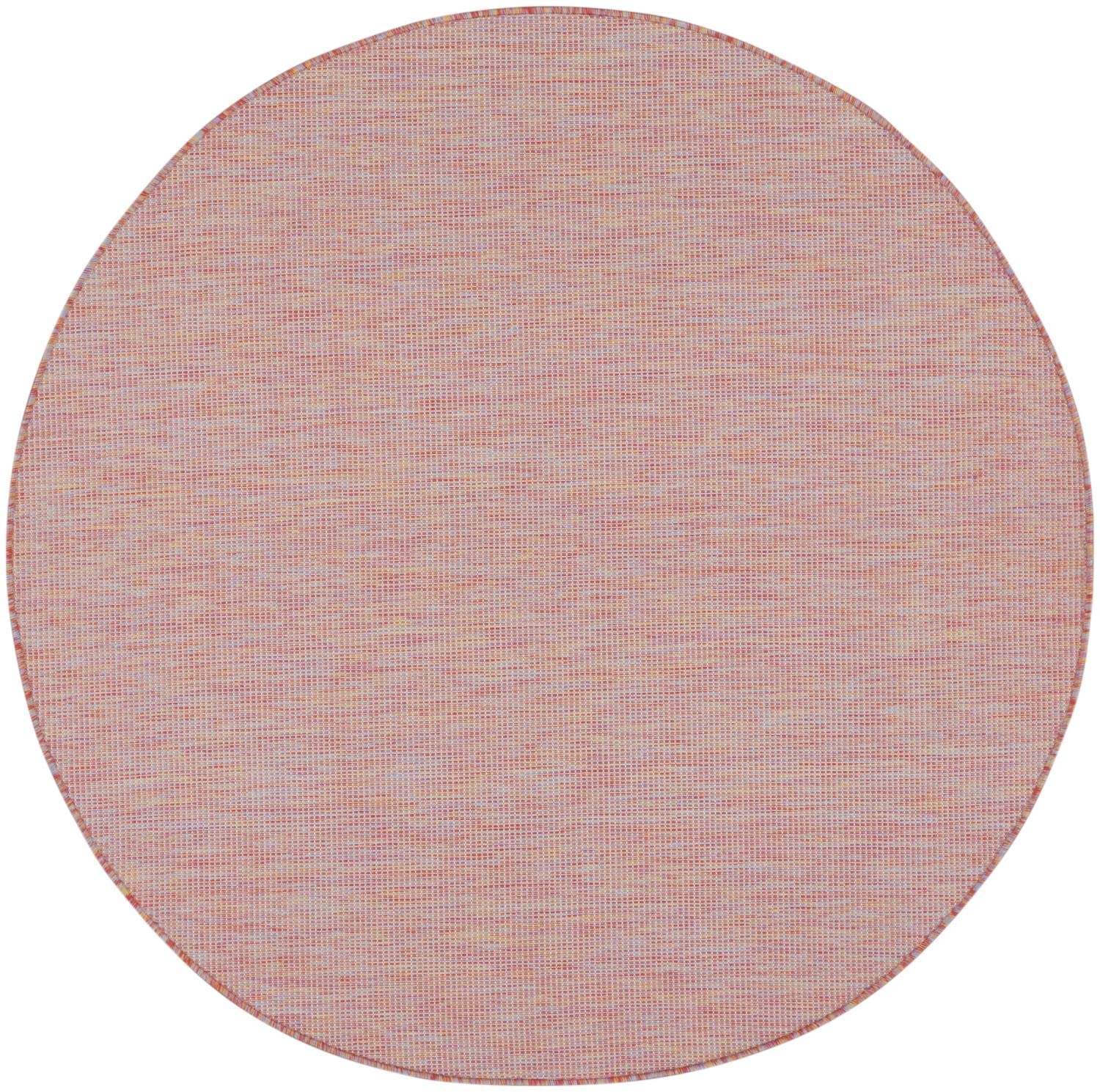 Nourison Positano Indoor/Outdoor Rainbow 6' X Round Area Rug, Easy Cleaning, Non Shedding, Bed Room, Living Room, Dining Room, B