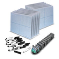 9 X 12 Xy Axis Magnetic Learning Mat + Black Marker + Student Eraser Class Pack - 36 Pcs